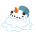 とけかけの雪だるま