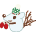クリスマス雪だるまC