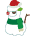 クリスマス雪だるまE