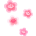 舞う桃の花